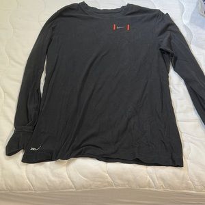 Nike drifit long sleeve football shirt